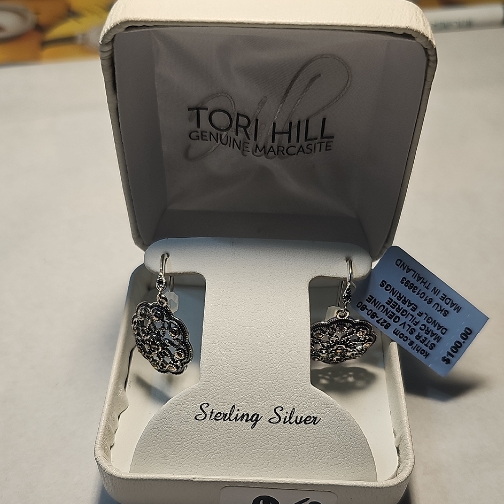 Tori Hill Sterling Silver dangle Earrings NWT